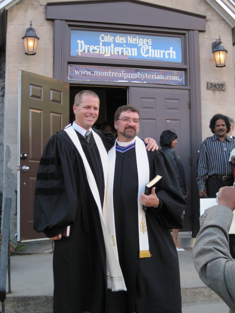 With the Moderator of Presbytery